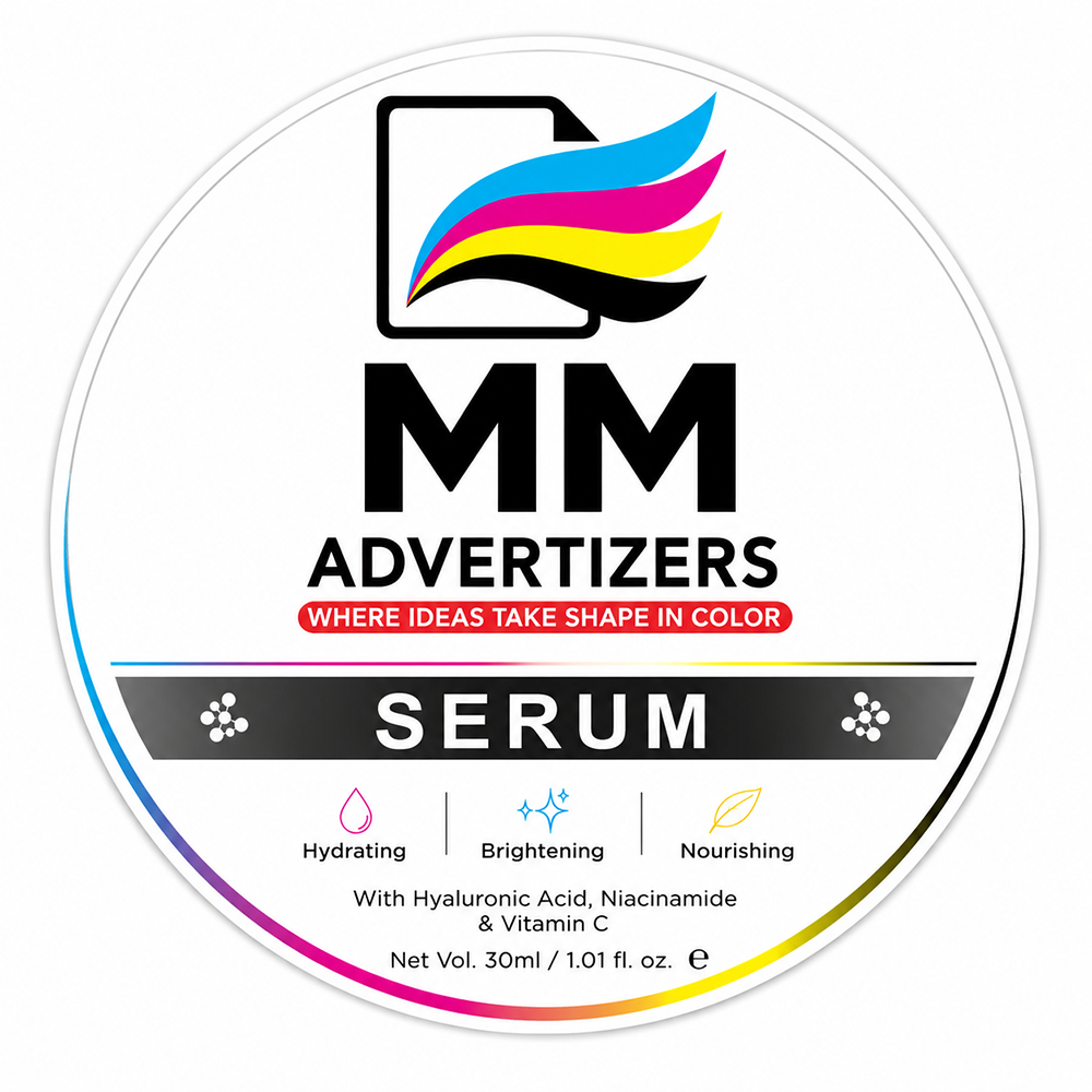 Custom PVC sticker with waterproof, durable, high-quality printing for branding, packaging, promotional, and personal applications.